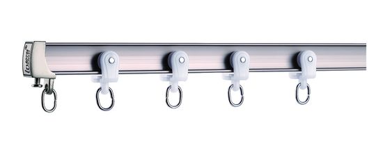 좋은 가격 4.5m Long 1.8mm Thick Curved Curtain Rail Track Ripple Fold Curtain Track 온라인
