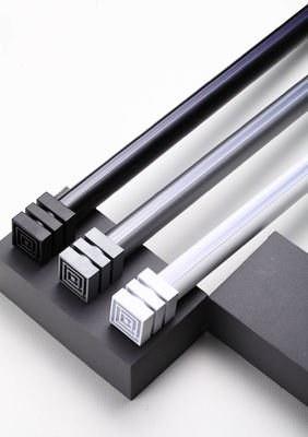 Ein guter Preis. Thickened mute aluminum alloy bracket side perforated curtain track single pole double pole Im Internet