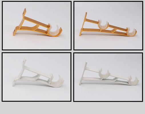 Good price Electroplating 28mm Diameter 0.4mm Thickness Curtain Pole Bracket Aluminum online