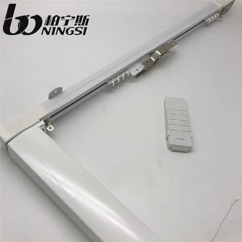IP20 12cm/S Motorized Drapery Rod Smart Curtain Motor White color