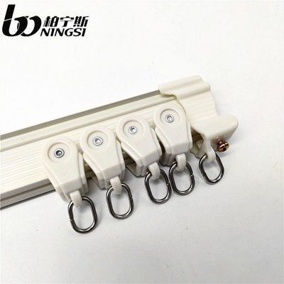 Good price Ivory White Curved Curtain Track For Bay Window 6m Curtain Rail Bendable online