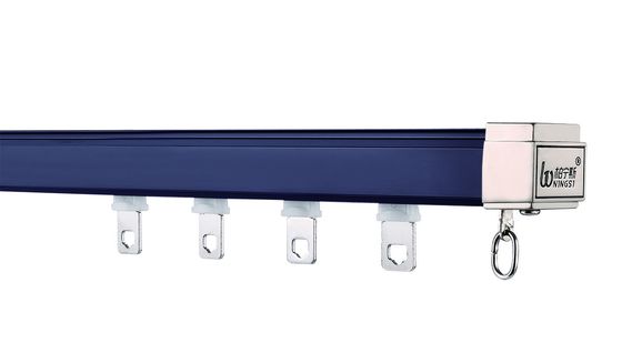 좋은 가격 Dark Blue Silent 6mm Height Aluminum Curtain Track Ceiling Mount 온라인