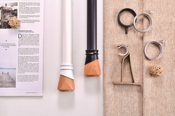Ein guter Preis. Verdickter des übersichtlichen Designs 22mm Vorhang Rod Silent der Durchmesser-Aluminiumgardinenstange-4m Im Internet