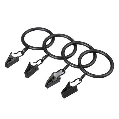 Ein guter Preis. Vorhänge, die Vorhang Rod Rings With Clips des Eisen-Metall35mm hängen Im Internet