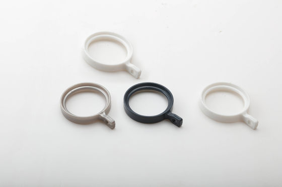 Harga yang bagus Cincin Batang Tirai Tebal 2mm Boningsi Plastik Untuk Kamar Mandi on line