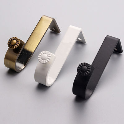 Good price Brass Color 22mm Diameter Single Curtain Rod Bracket Heavy Duty online